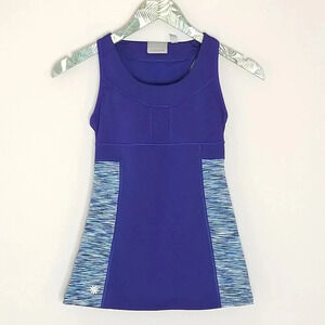 Athleta Hyper Blue Stripe Athletic Tank Top XXS